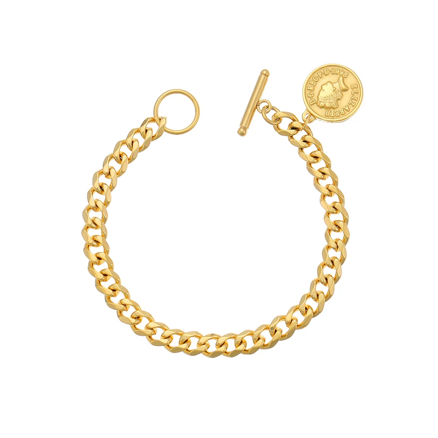 Stainless Steel Jewelry Gold Charm 