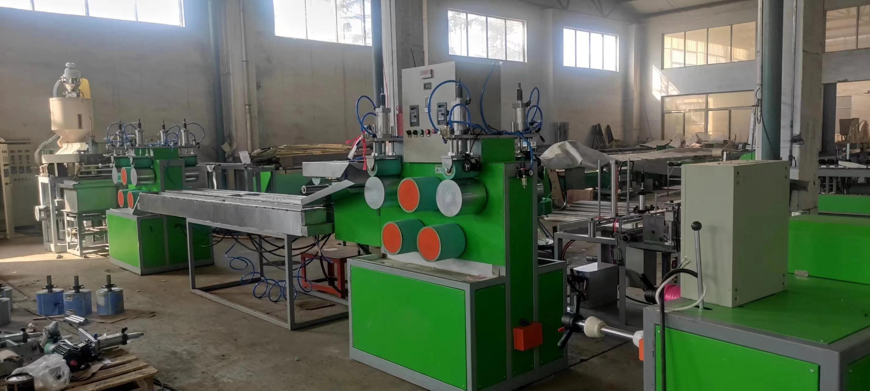 LDPE Bath Sponge Mesh Making Machine Polypropylene Fruit Vegetable Packing Bag Making Machine