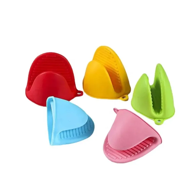 High Quality Mixed Color Silicone Oven Mitts Heat Resistant Silicone