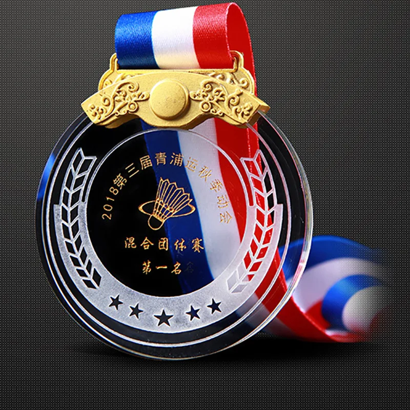 top grade K9 crystal award sandblasting glass trophy handmade craft