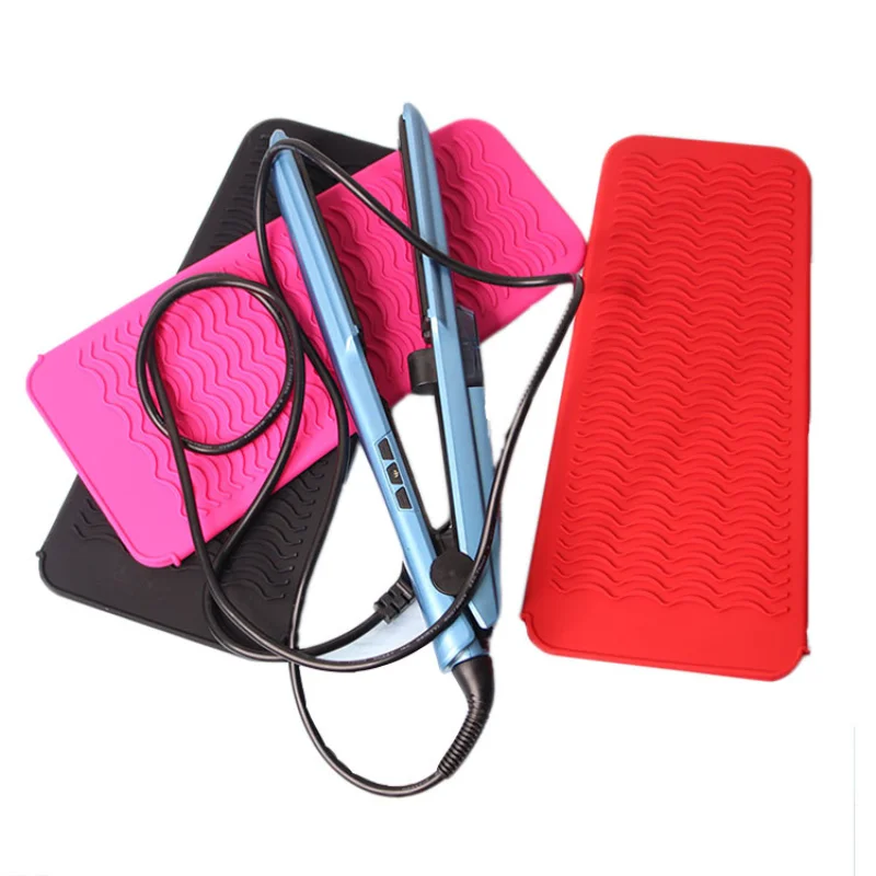 Silicone Anti Slip Heat Resistant Iron Rest Mat Pad Hair Straightener
