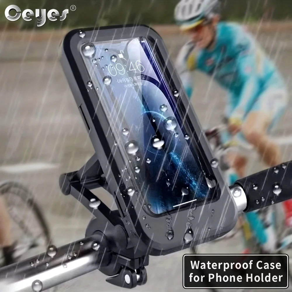 Waterproof Cell Phone Bike Scooter Handlebar Holder Stand Mount Adjustable Motorcycle Bike Bicycle Phone Holder