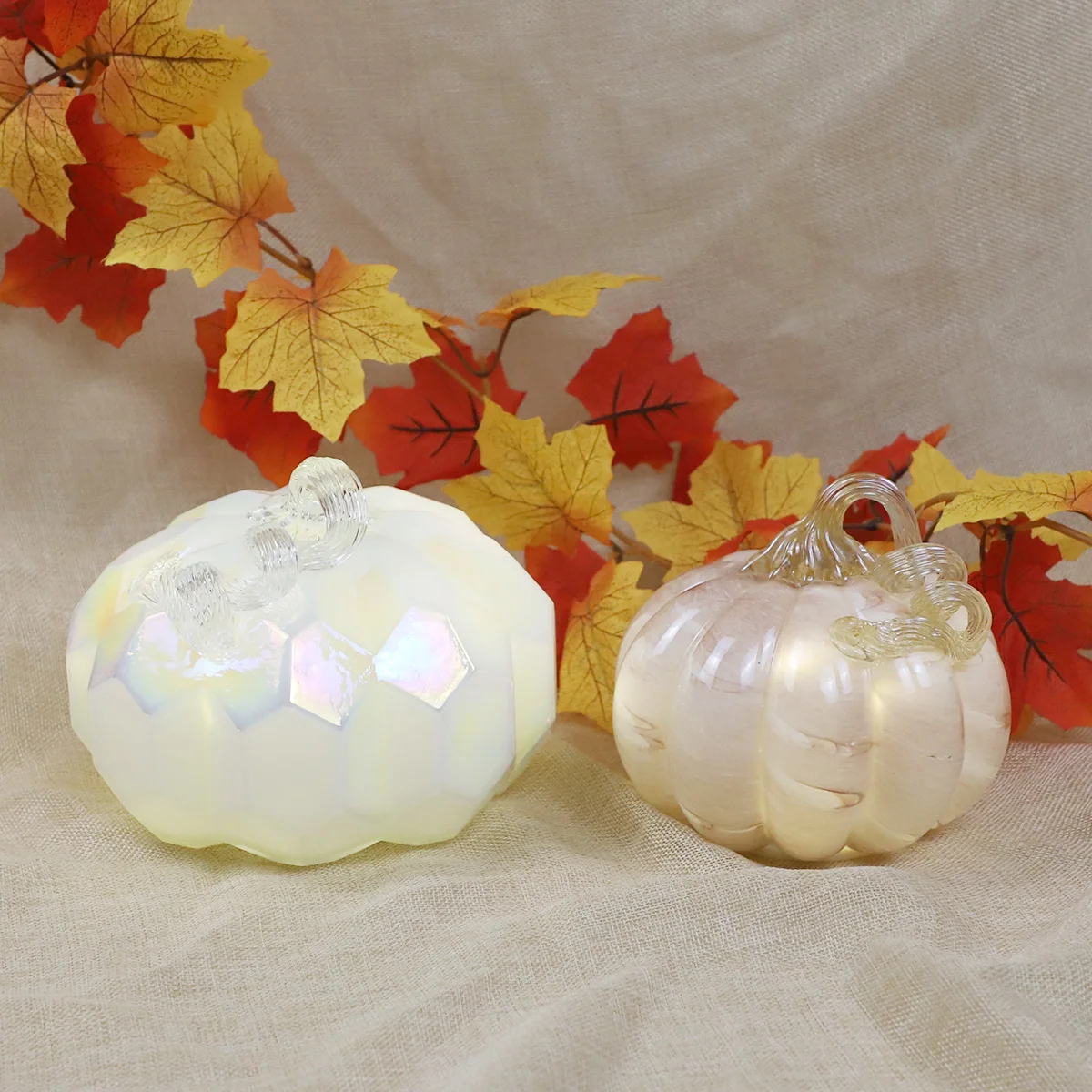 commercial halloween decorations glass blown pumpkin decoration ideal for autumn and thanksgiving artificial pumpkins for sale