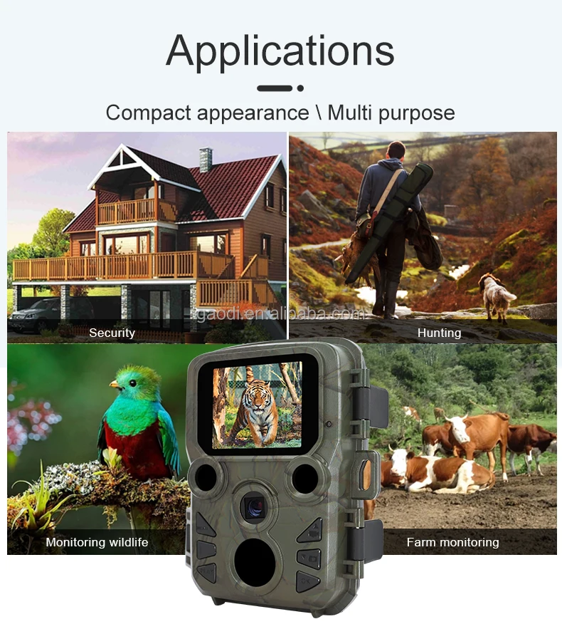 1080p Cheap Trail Camera Ir Led Outdoor Trail Camera Mini Size Hunting