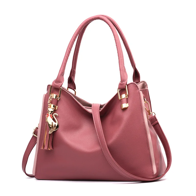 Wholesale TD1161 Fashion Totes Simple Trapeze Women Messenger Shoulder Bag Large Elegance Women Handbag Manufacturer