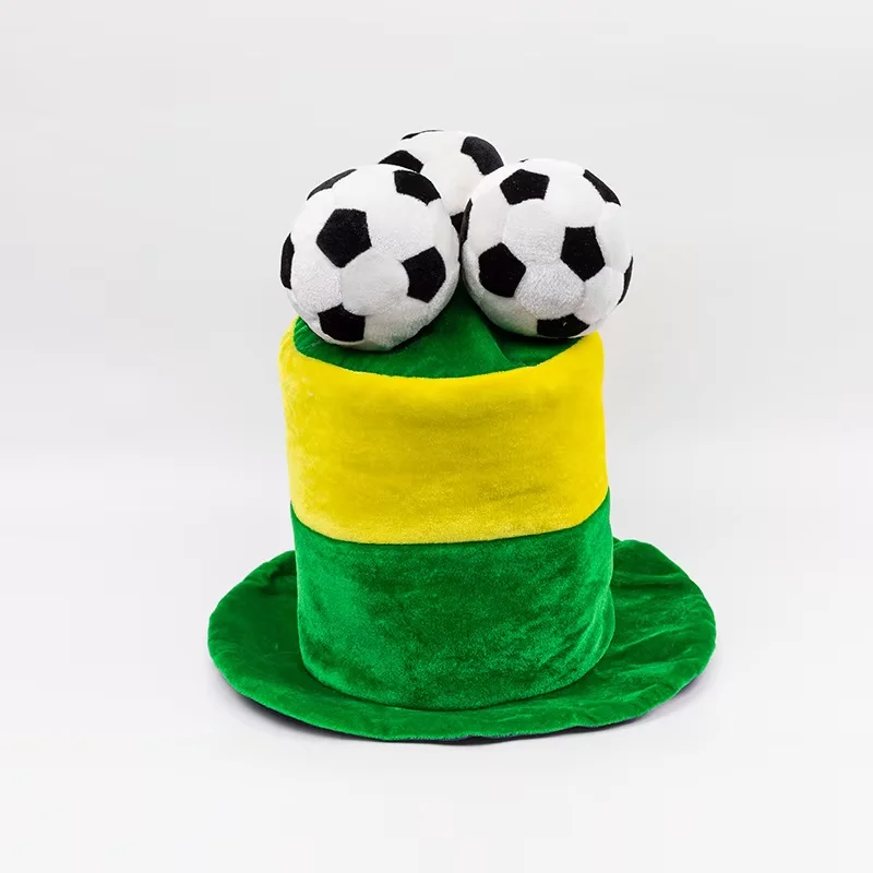 Cappello a cilindro da calcio in velluto per feste a tema_voghion.com