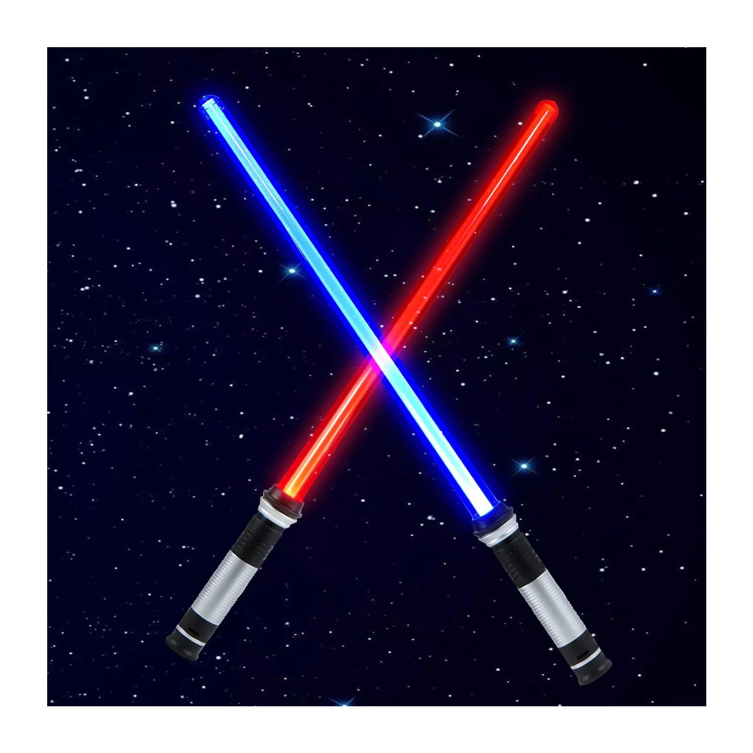 4パック ライトアップセイバー 4色 拡張可能なLEDレーザーソード FXサウンド