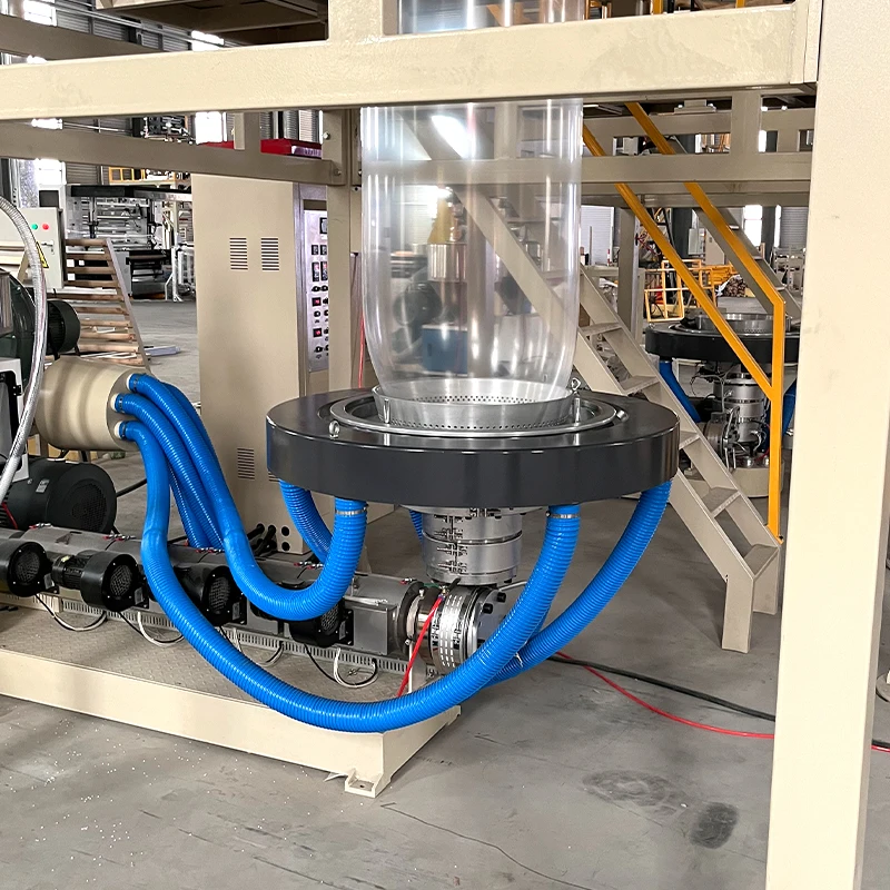 High Speed Film Blowing Machine with Printing Machine Hdpe/Ldpe  Bags Film Production Blow Film Machine