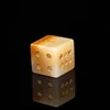 Yellow jade dice
