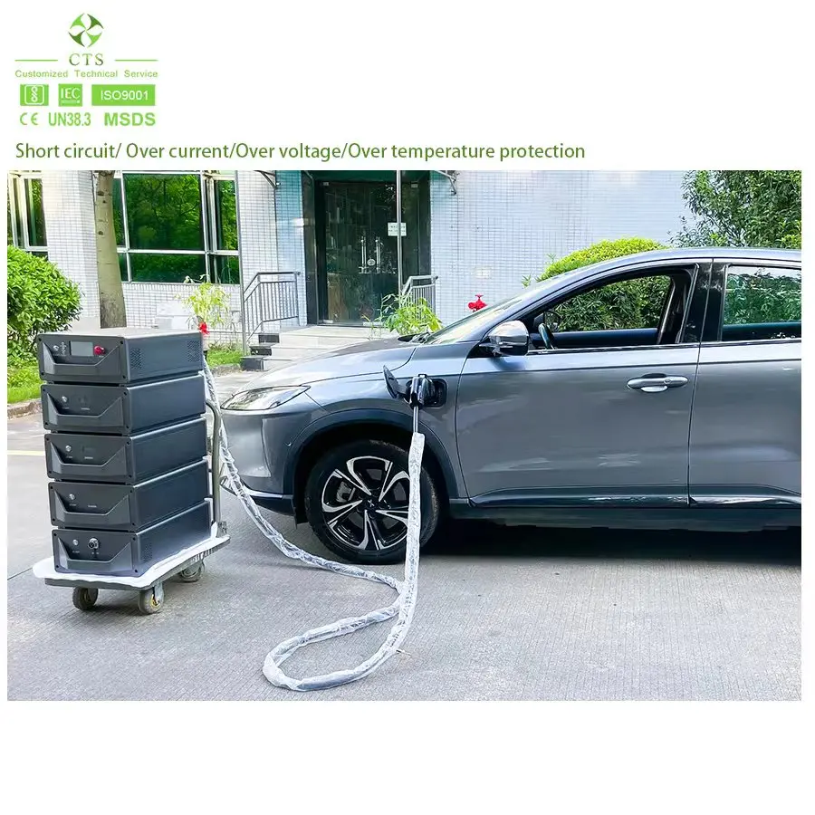 CTS smart road rescue DC fast Portable charging mobile station with lifepo4 battery 65kWh 40kWh 120kWh 60kW