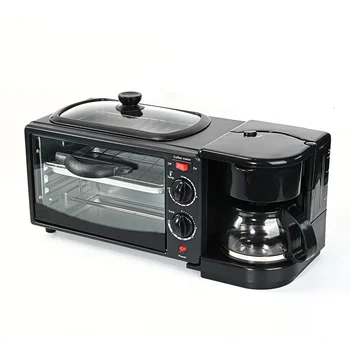 3-in-1 multi-functional frying, baking and cooking household 9L large capacity 110V220V breakfast machine Toaster mini oven