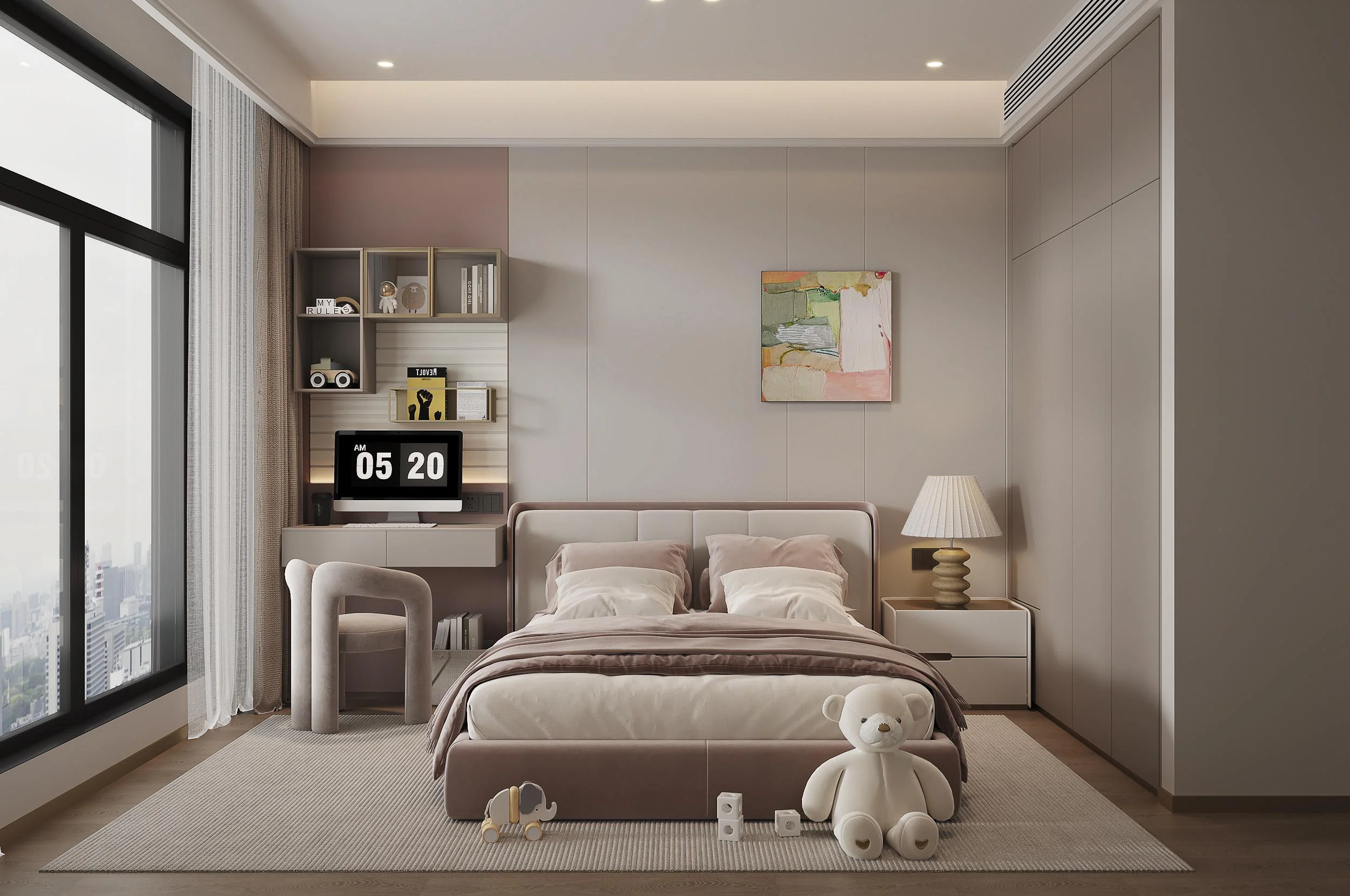 Fresh Designs Flame Retardant Wall Track Shelf Modern Wall Mount Shelves for Bedroom supplier