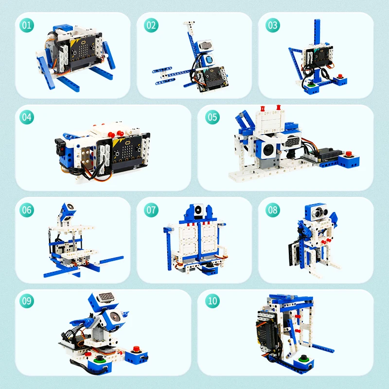 Yahboom Cost-effective 21 in World of Module STEM Educational Kit  Compatible with LE GO EV3 Blocks for BBC Micro Bit