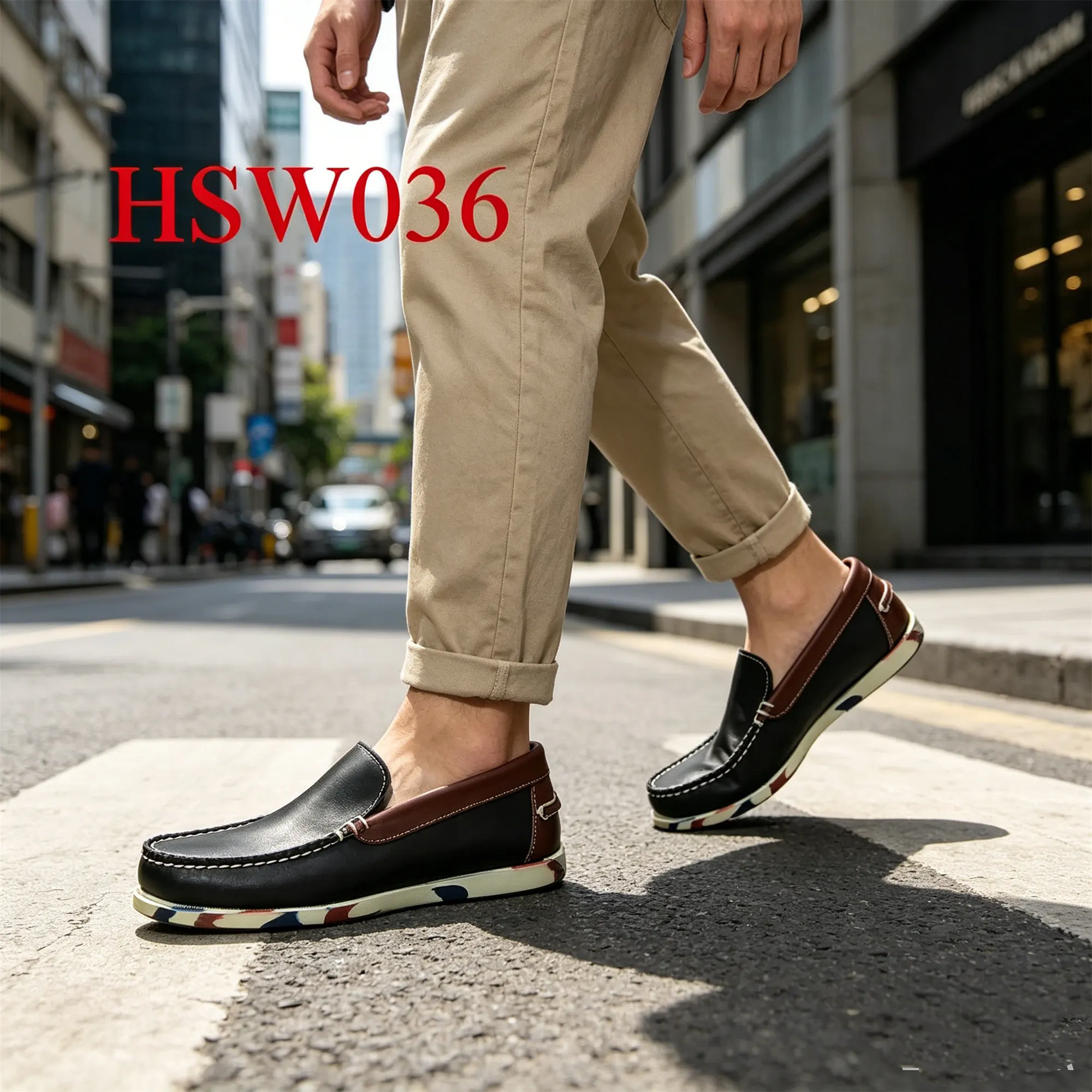 HY,Weekend Outing Timeless Durability Hand Sewn Peas Shoes Customized logo Daily Leisure Relaxed Fit Design Loafers HSW036