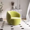 Green:single sofa matt velvet