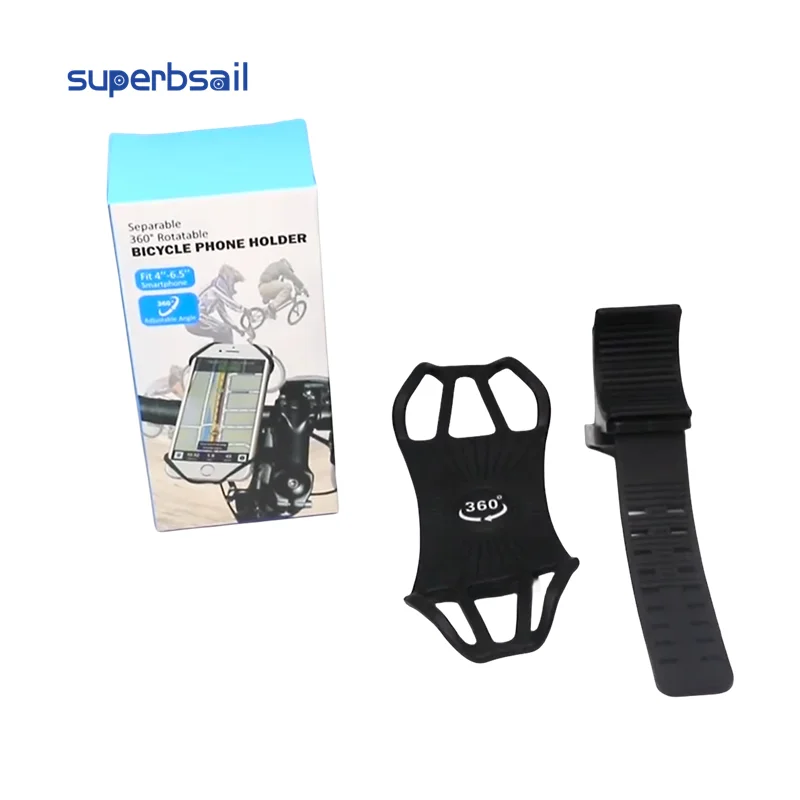 Superbsail High Quality 360 Degree Adjustable Phone Holder E-scooter Universal MTB Road Bike Phone Holder Bicycle Accessories