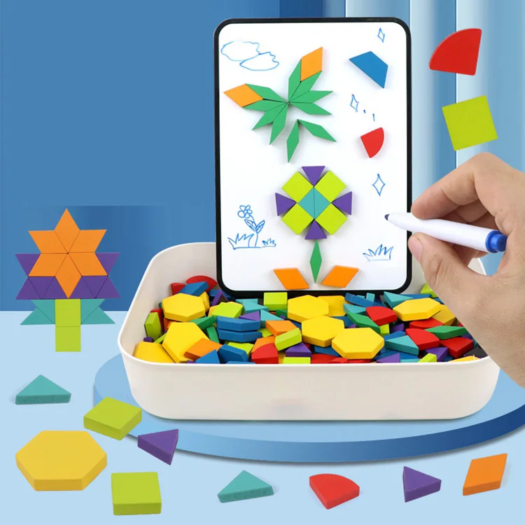 Magnetic Tangram Toy - Educational Jigsaw Puzzle for Kids