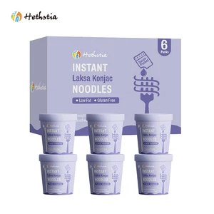 Instant Laksa Flavor Konjac Noodles Vegan Gluten Free Low Carb for Daily
