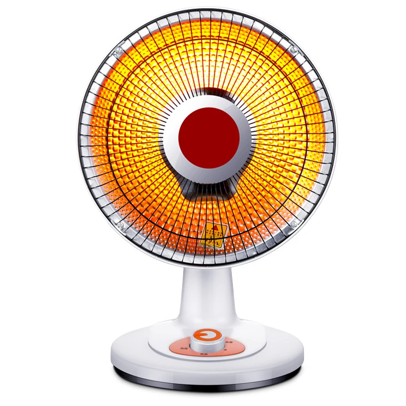 Fan Shaped Electric Heater Household Halogen Heater Home Indoor Use Thermostat Table Heaters