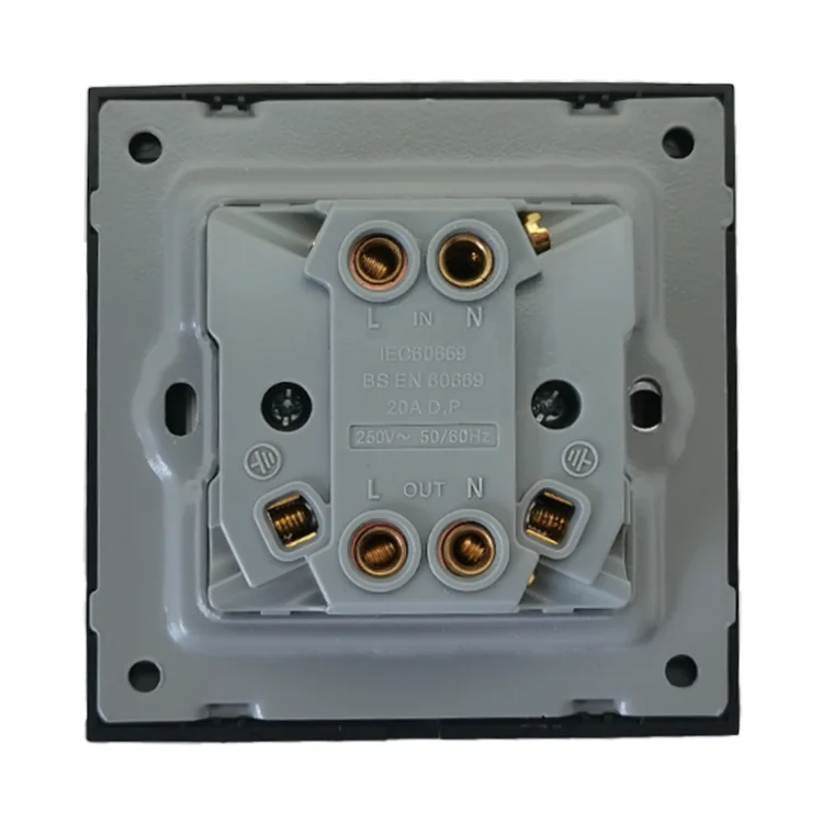 High Quality UK Standard Socket Outlet 250V 20A Electric Wall Socket Electrical Accessories Wall Switches Sockets Electrical