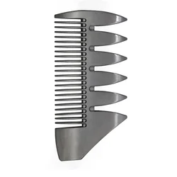 Профессиональная Мужская Расческа для усов из нержавеющей стали на заказ стальная многоцветная бороды и