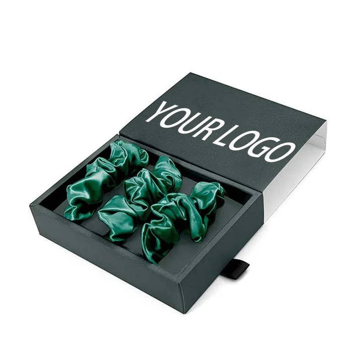 Роскошные Дизайнерские 100% шелк тутового шелкопряда 2022 скрепки на заказ резинки для волос из мягкого шелка пакет