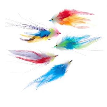 Colorful Dream Ribbon Fish Fly Hook Stainless Steel Live Bait Fly Fishing Lure Imitation Handmade Fly Tying – Hooks – view 4