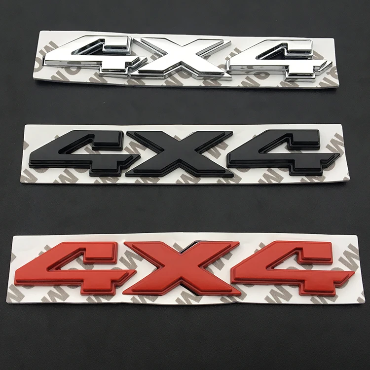 Emblema a forma di anatra, 4 x 4, in metallo, 3D, decalcomanie rotonde compatibili con veicoli Wrangler e camion
