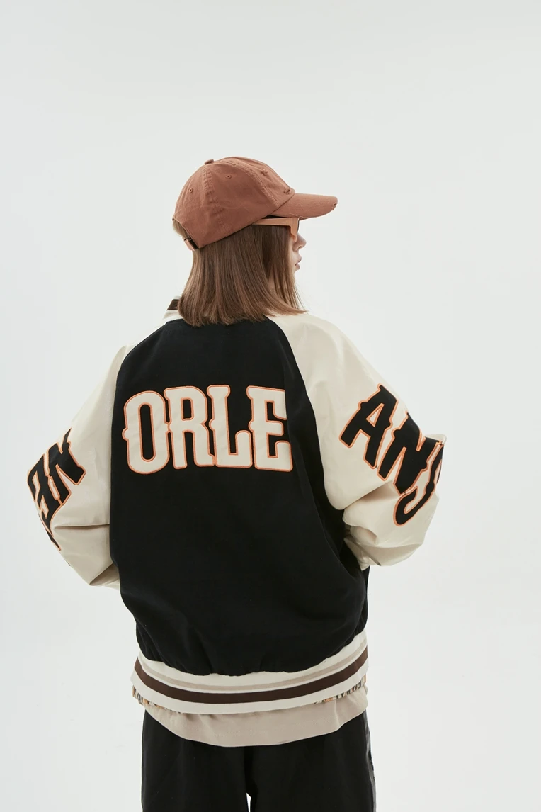 Men's Baseball Uniform Jacket Long-sleeved Embroidered Autumn_voghion.com