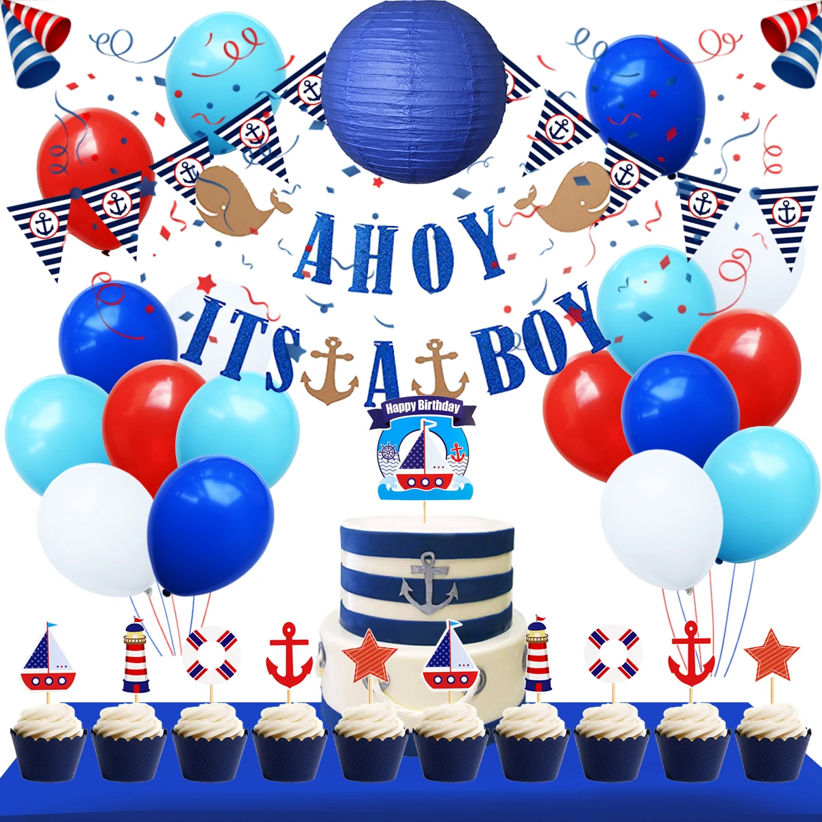 Nicro Nautical Theme Birthday Party Supplies