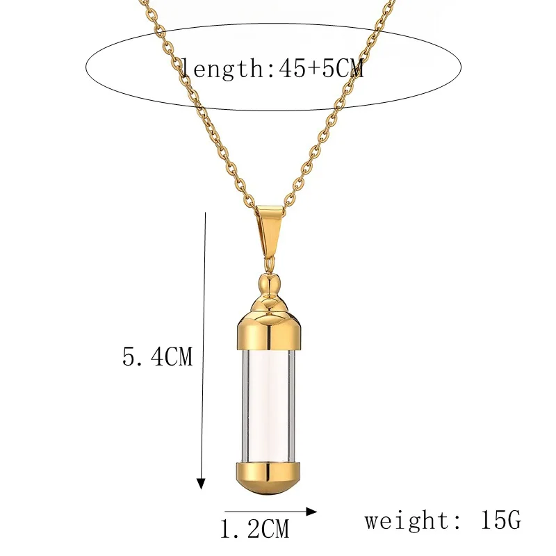 Urn Necklace Crystal Essential Oil Bottle Necklace Wholesale
