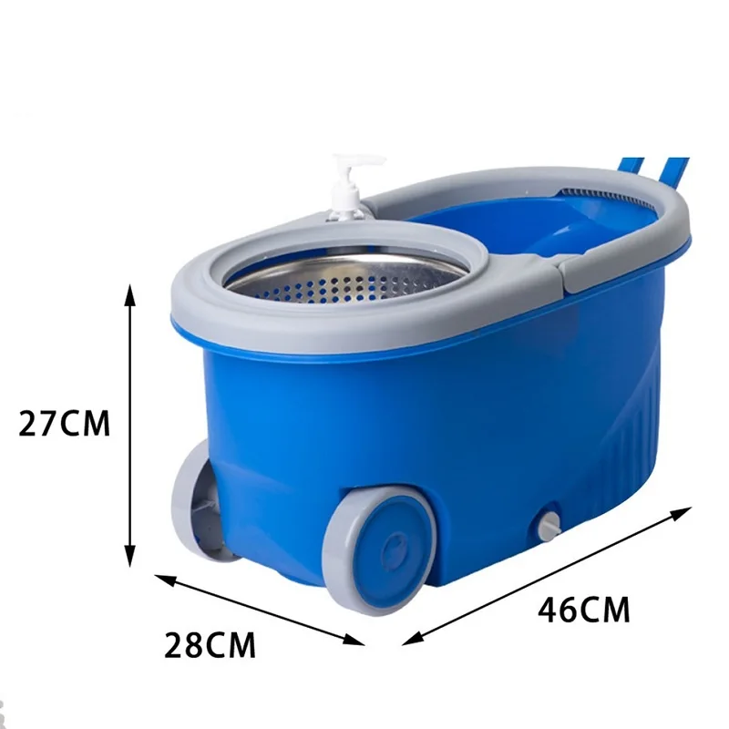 Бытовая портативная швабра с вращением на 360 градусов и ведро