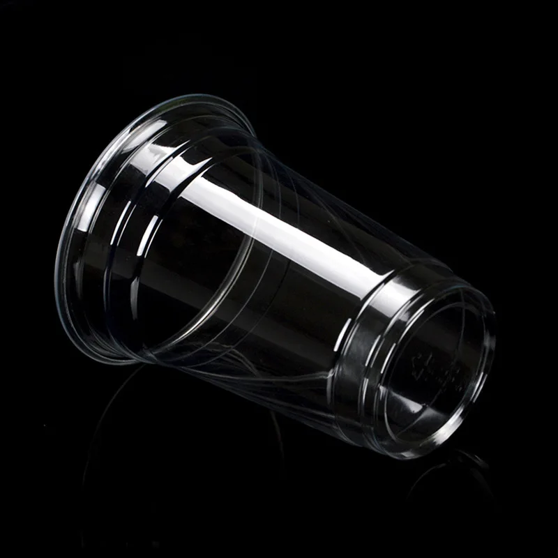 16 Oz Disposable Plastic Cups with Dome Lid for Cold Drinks