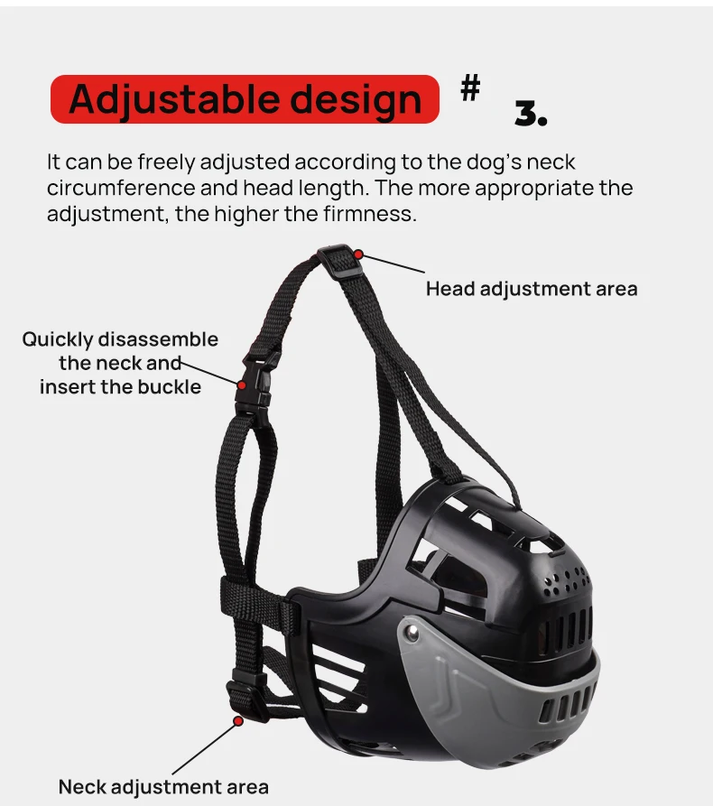 Dog Muzzle Hollowed-up Breathable Dog Mouth Cage Soft Mouth Bite Prevention Bite Prevention Barking Device manufacture