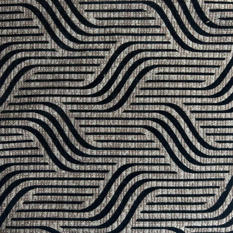 Customized 100% Polyester Flocked Velvet Fabric Upholstery Jacquard  Sofa Flock Fabric Sofa Cover