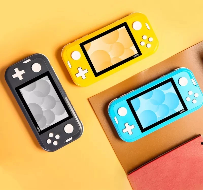 X350 Retro Handheld Game Consoles 3.5Inch IPS Screen Dual Joystick 32bit 6000 Games Portable Video Game Player for PS4/NES/GBA