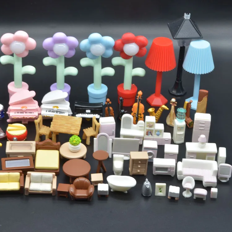 Wholesale Bulk Modern Furniture Miniatures Bathroom Dolls House