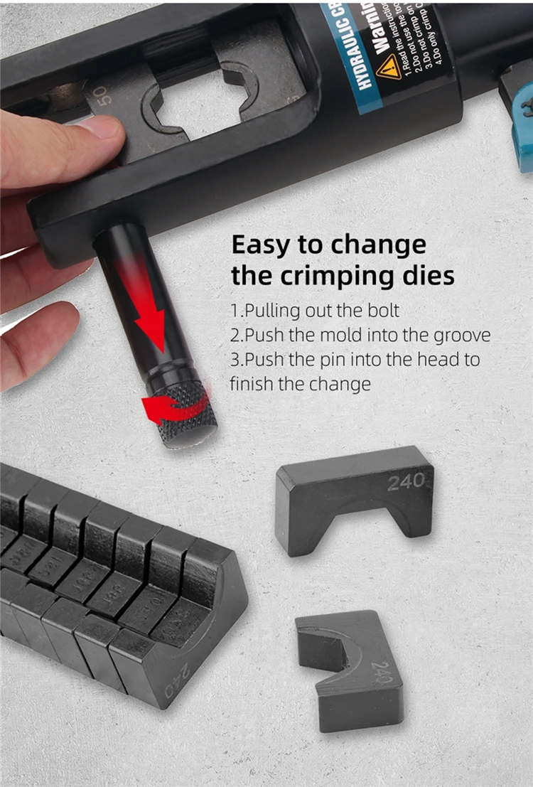 Zupper Alicates Prensa Terminais Hidraulicos Presszange Yqk 300 Yqk300