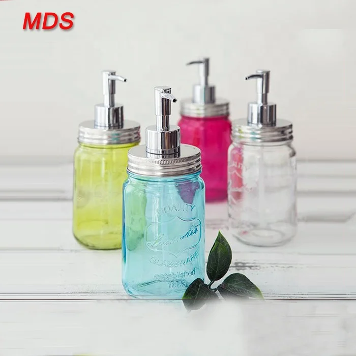Оптовая продажа, стеклянный дозатор мыла, бутылка с насосом для жидкости