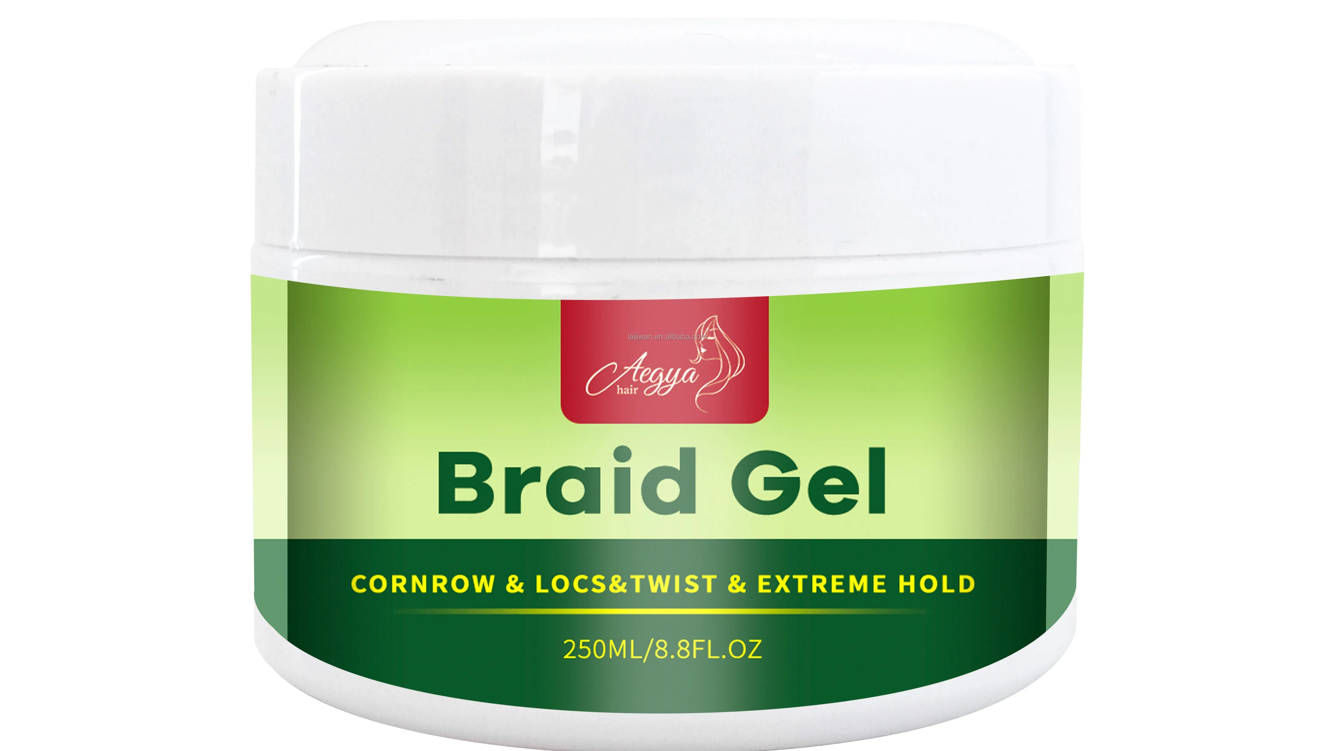 Custom Private Label 250ml Braiding Gel Moisturizing Loc Gel Anti Itch