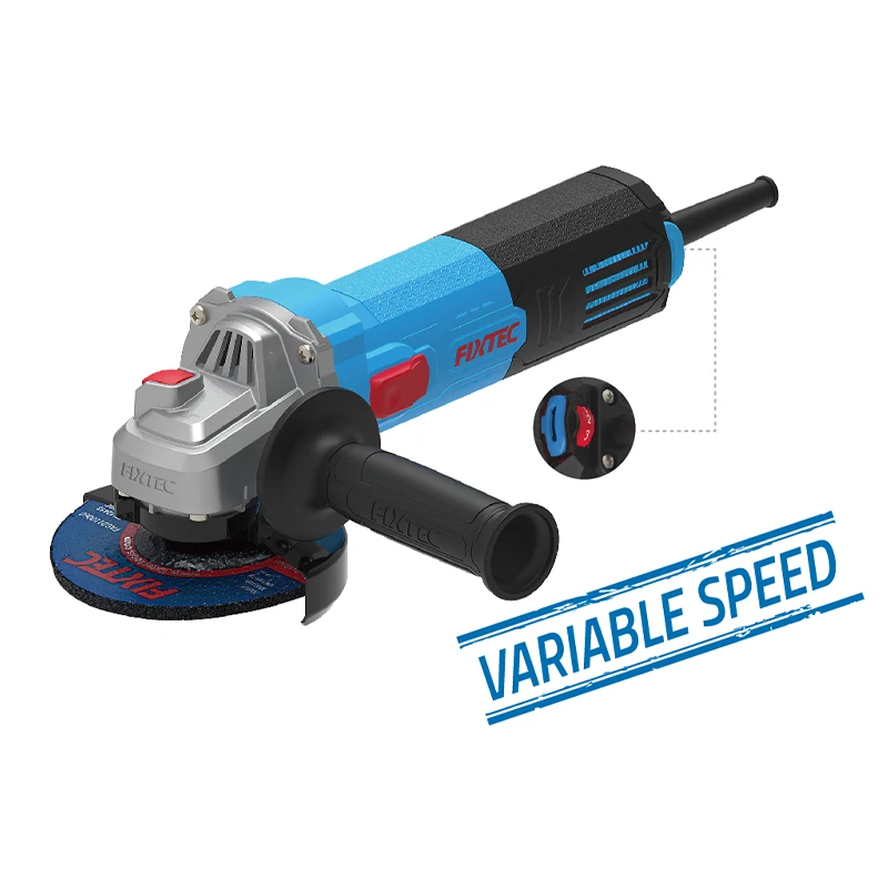FIXTEC Variable Speed 900W Electric Grinders Side Switch 125mm Angle Grinder