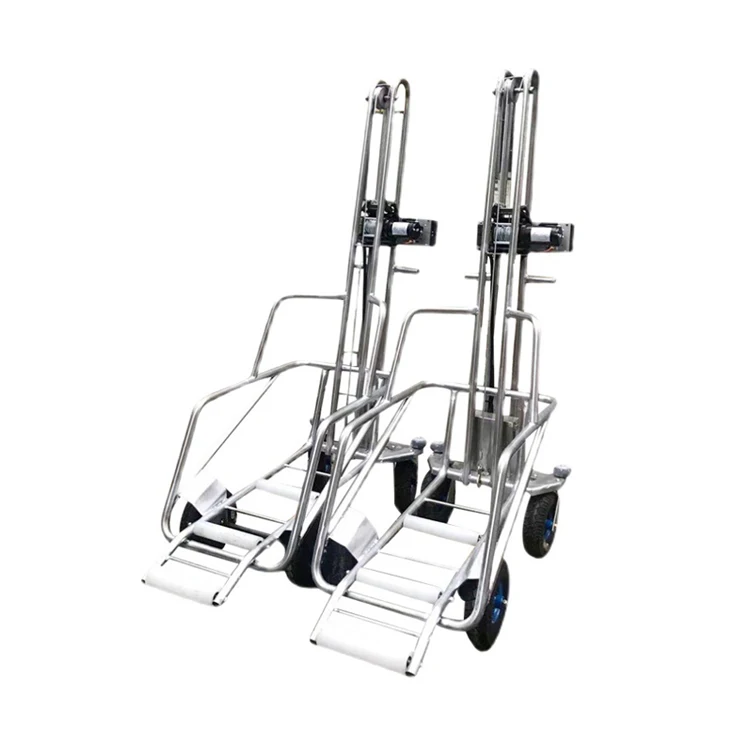 Automatic Farm Carrying Machine Pig Trailer/electric Four-wheel Dead Pig Cart for Livestock Disposal Carts