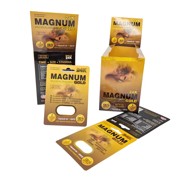High Quality 100% Biodegradable White Cardboard Paper Box Best Selling Sex Pills Packaging Paper Box for Men Enhancement