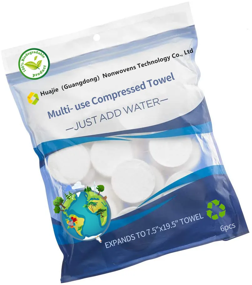 Nature Cotton Magic Towel Compressed Tablet Custom Bamboo Cotton Tissue