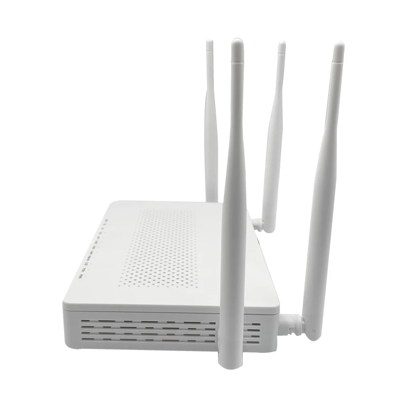 Hot Sales MTK Chipset Dual Band FTTH Optical Fiber GEPON ONT 1G3FE/4GE+1TEL+External Antennas 2.4&5GWIFI Supply Service Name