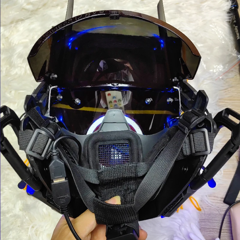 Cyberpunk Mask Cyberpunk Cosplay  Helmet Robocop Cyberpunk 2077 DJ Mask