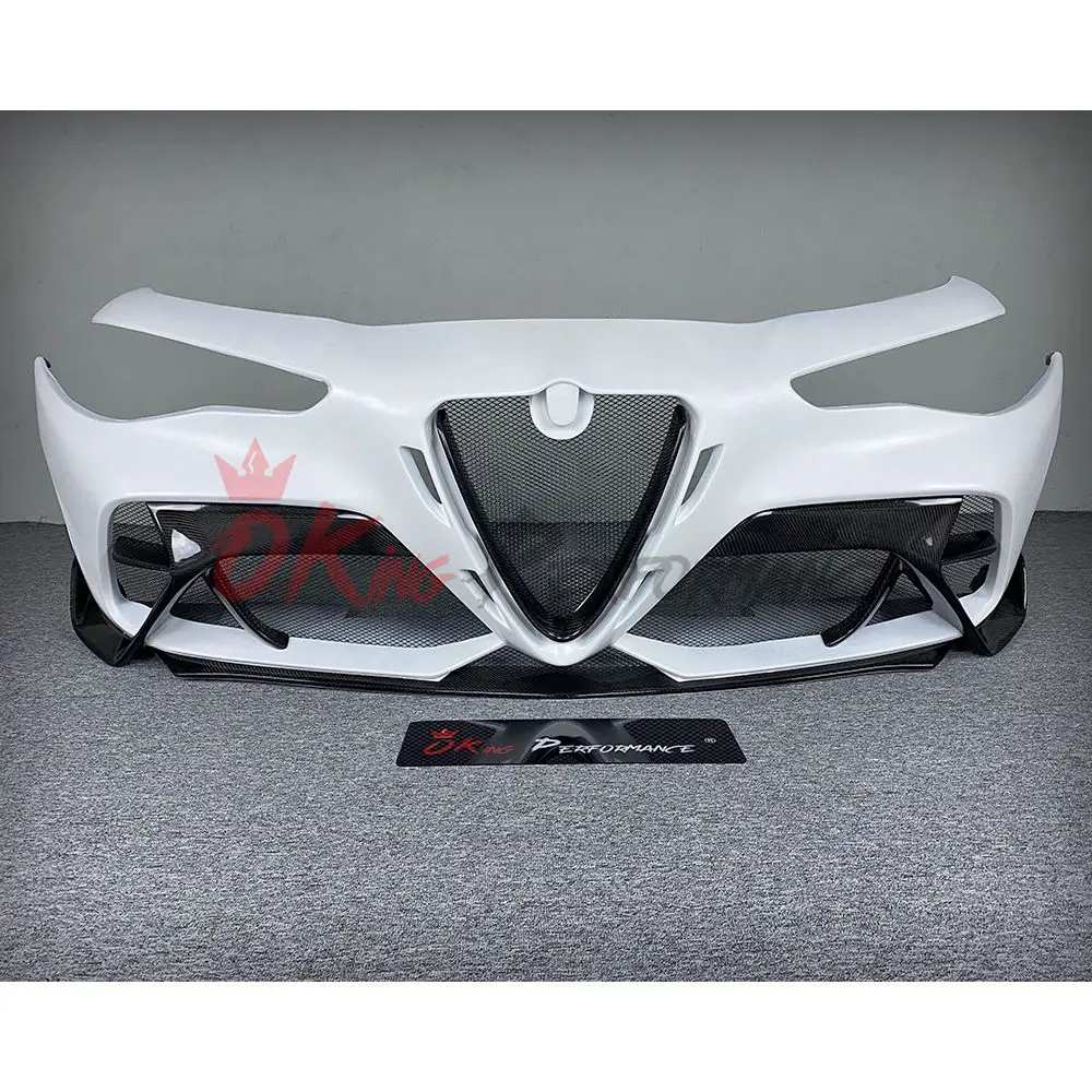 GTAMスタイルカーボンファイバー製フロントバンパーキット - アルファ 