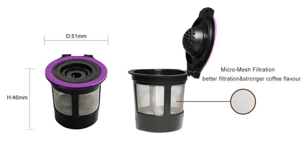 New Launch 2.0&1.0 Kcup Cups Filter Coffee Pods For Keurig 2.0 K400