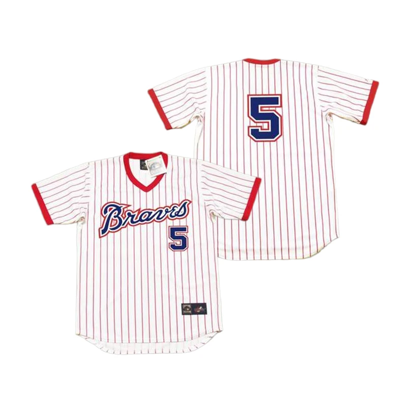 Biff Pocoroba Jersey - 1976 Atlanta Braves Throwback MLB Baseball