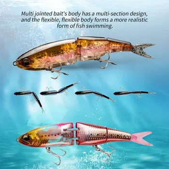 Cheery High Quality Segmented Swimbait 18CM 51G Floating Big Game Swim Bait Fishing Bait Pencil Lures Artificial Hard Lure Fishi – Soft Lure – view 5